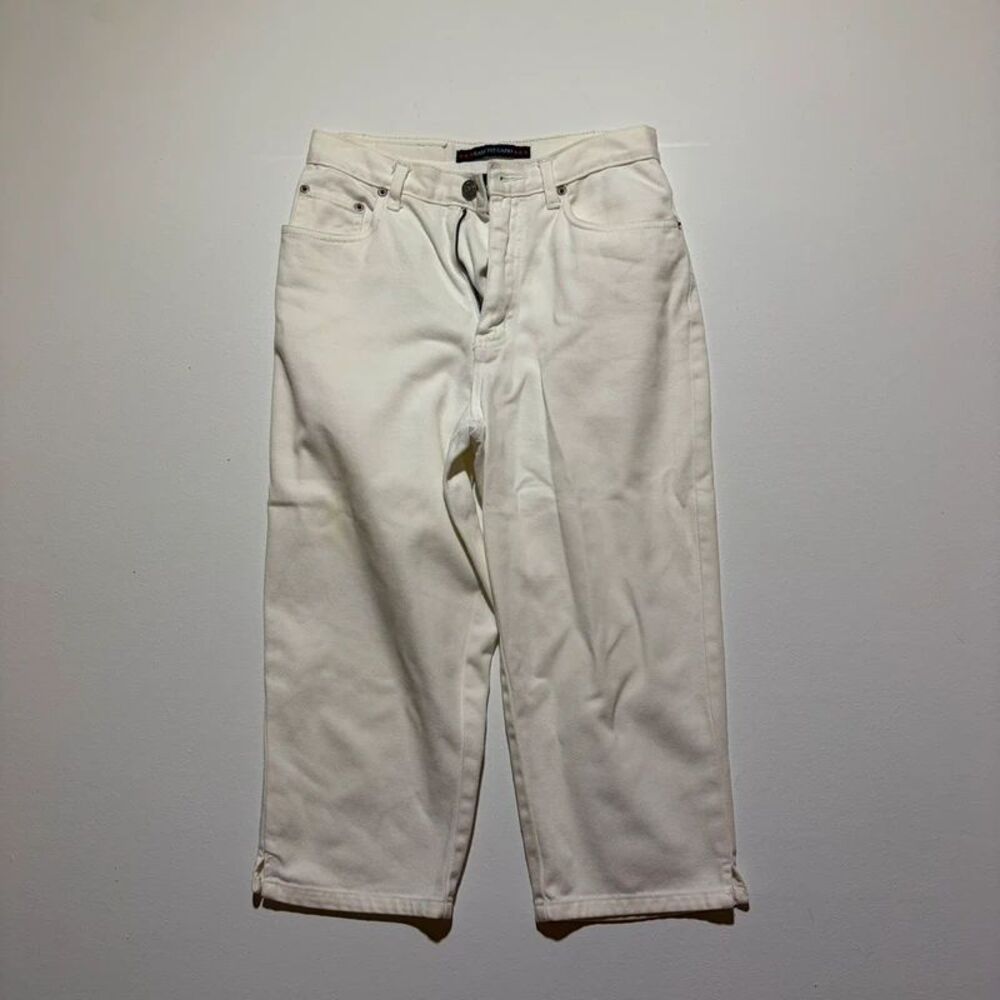 Vintage Bill Blass Women's Capri White Jeans